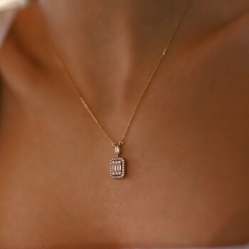 Parçalı Baget Kolye - Özkonak