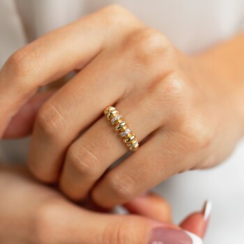 Parçalı Kemik Yüzük - Vedat