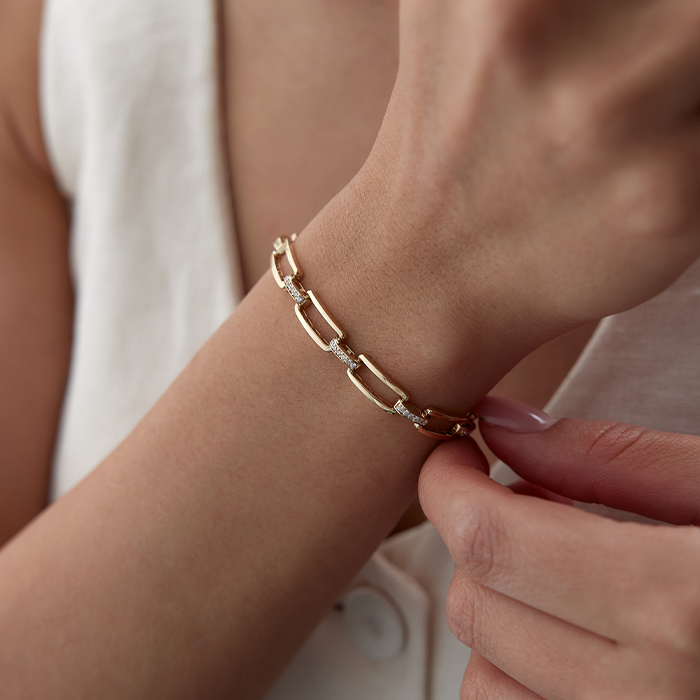 Parçalı Kordon Bileklik - Rayna