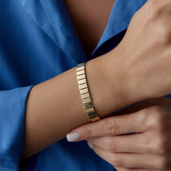 Parçalı Plaka Sıralı Bileklik - Özer (1)