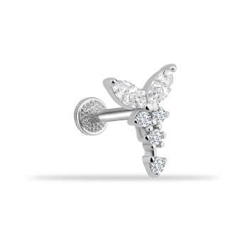 Parıltı Kelebek Minimal Tragus Piercing - 2