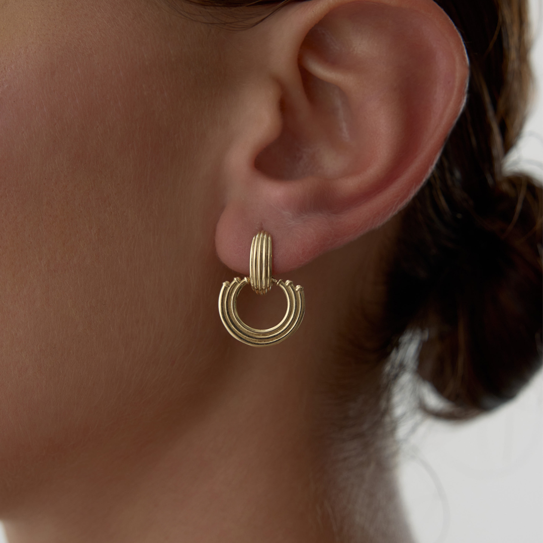 Parlak Katmanlı Küpe - 1