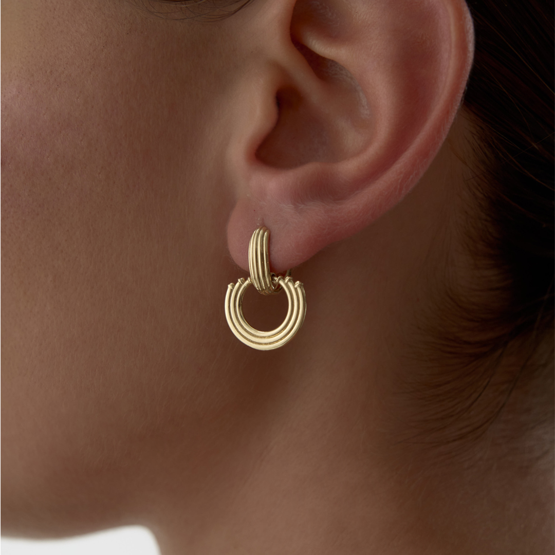 Parlak Katmanlı Küpe - 2