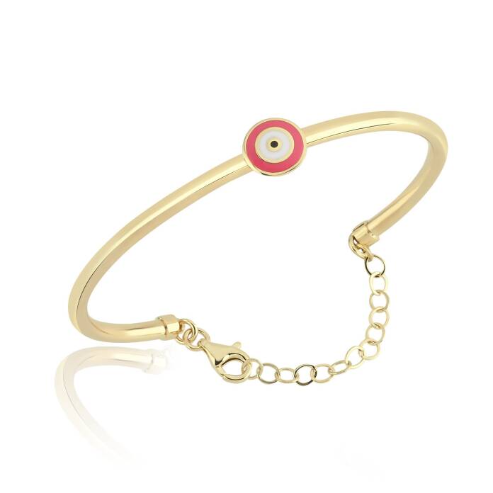 Pembe Göz Figürlü Çocuk Kelepçesi - 1