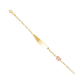 Pembe Kelebek Gurmet Zincir Çocuk Künyesi - Melike