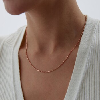 Pembe Mineli Golf Zincir - Melike (1)