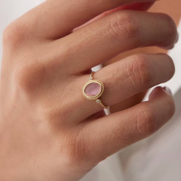 Pembe Opal Yüzük - 1