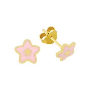 Pembe Yıldız Çocuk Küpesi - Melike