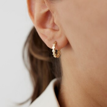 Petek Model Halka Küpe - Ali Altınbas