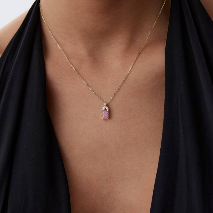 Pink Baget Kolye - 1