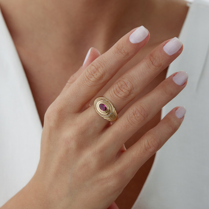 Pink Cosmos Yüzük - 3