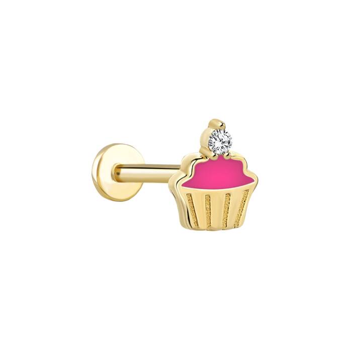 Pink Cup Kek Tragus Piercing - 1