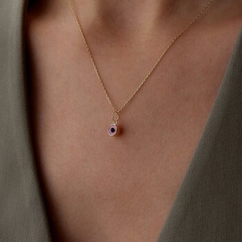 Pink Eye Kolye - Özçelik (1)