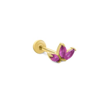 Pink Lotus Tragus Piercing - Alen