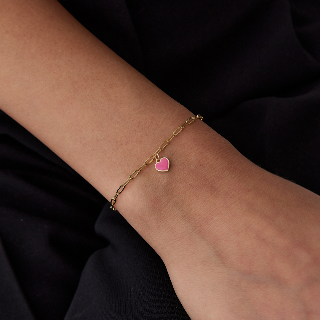Pink Love Charm Bileklik - 1