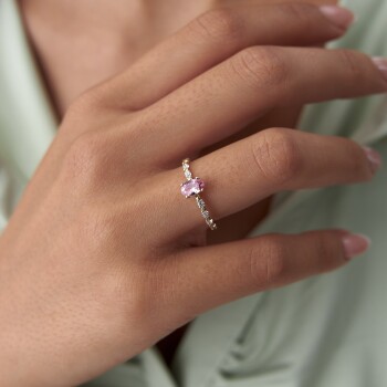 Pink Puna Yüzük - Alen (1)