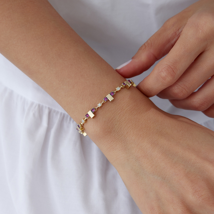 Pink Stone T Set - 4