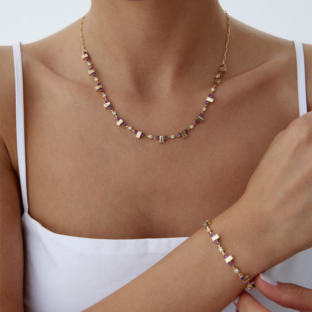 Pink Stone T Set - 1