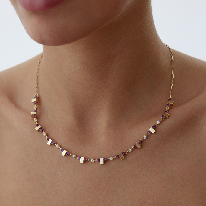 Pink Stone T Set - 3