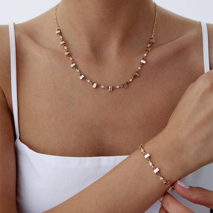 Pink Stone T Set - 1