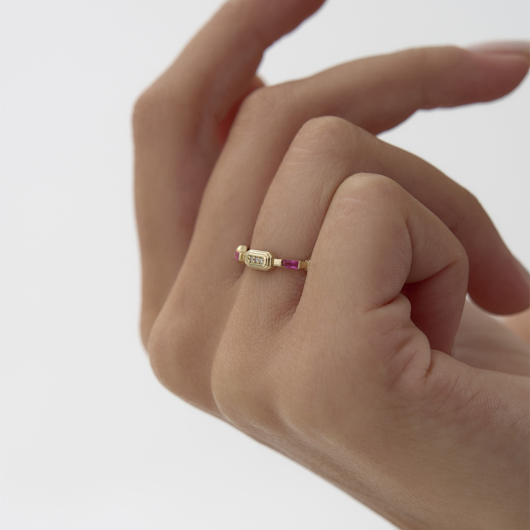 Pink Vera Axis Yüzük - 3