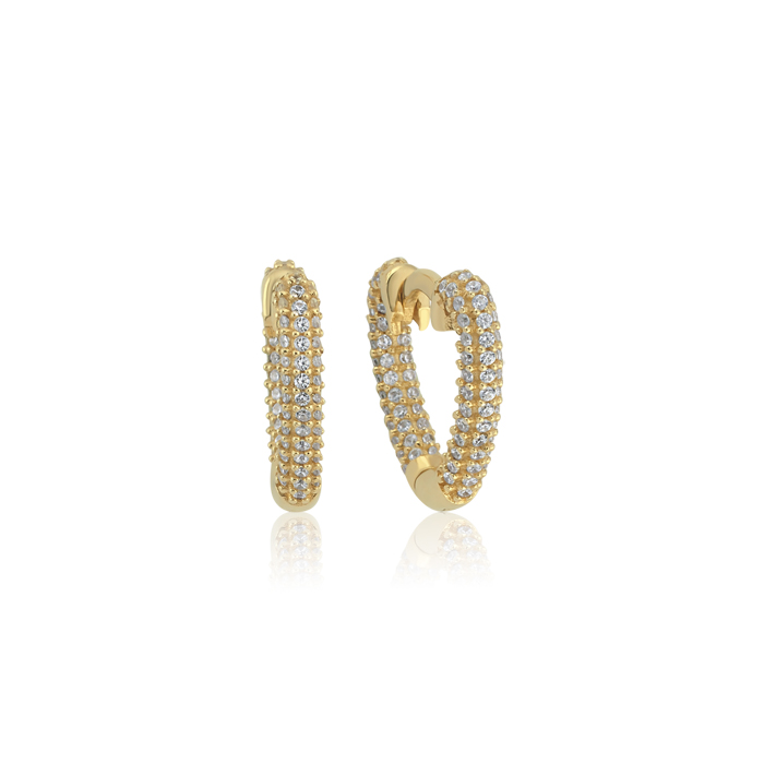 Pırıltı Kalp Küpe - Arax