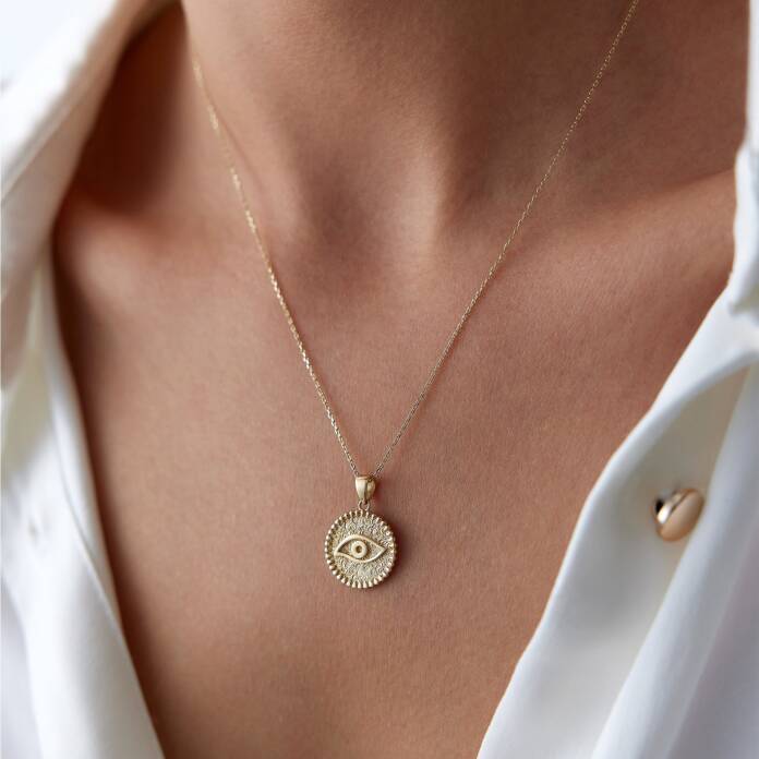 Plaka Göz Kolye - 1