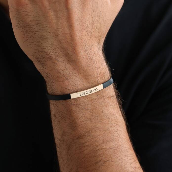 Plaka Rubber Erkek Bileklik - 2