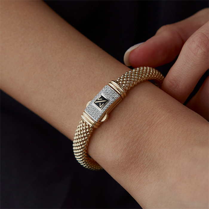 Point Taşlı Kilit Bileklik - Mazi (1)