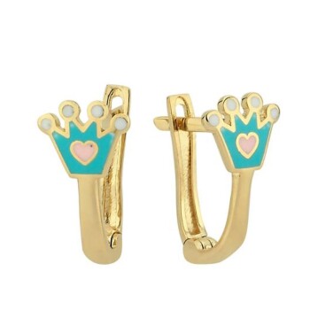 Prenses Tacı Çocuk Küpesi - Melike