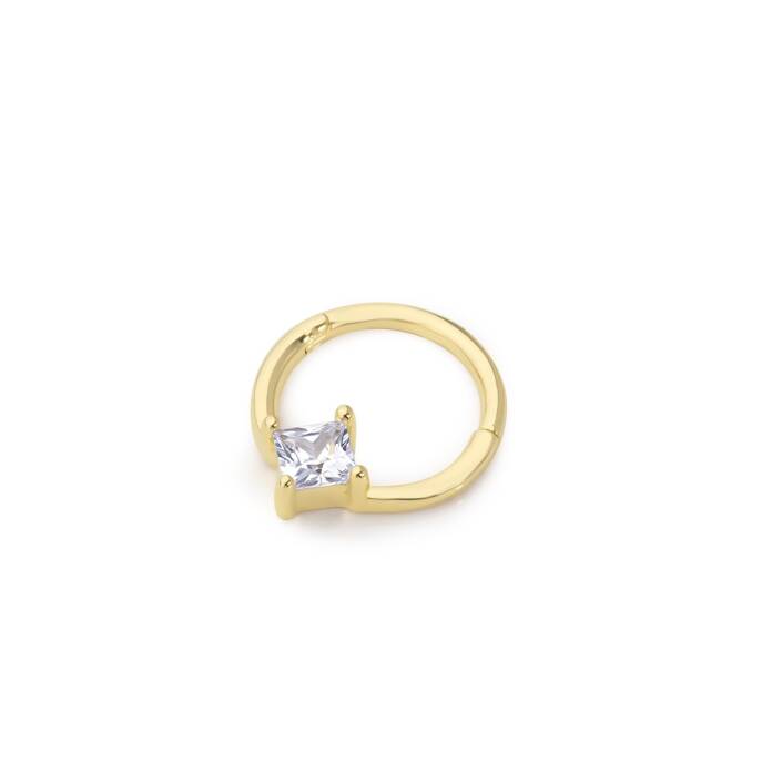 Prenses Tek Taş Helix Piercing - 1