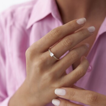 Prenses Tektaş Yüzük - Rayna (1)