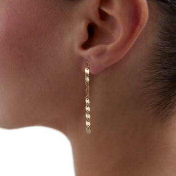 Pul Zincir Küpe - 1