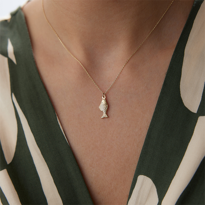 Pullu Balık Kolye - Rayna