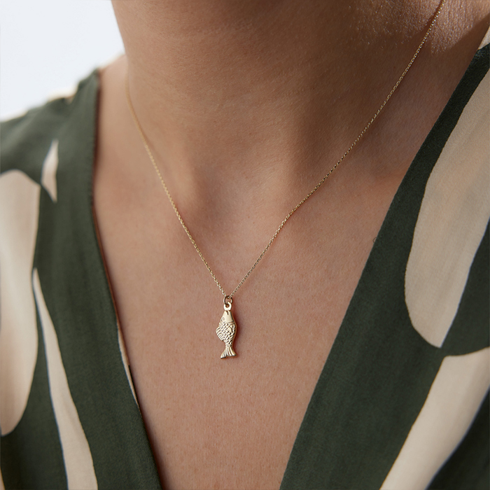 Pullu Balık Kolye - Rayna (1)