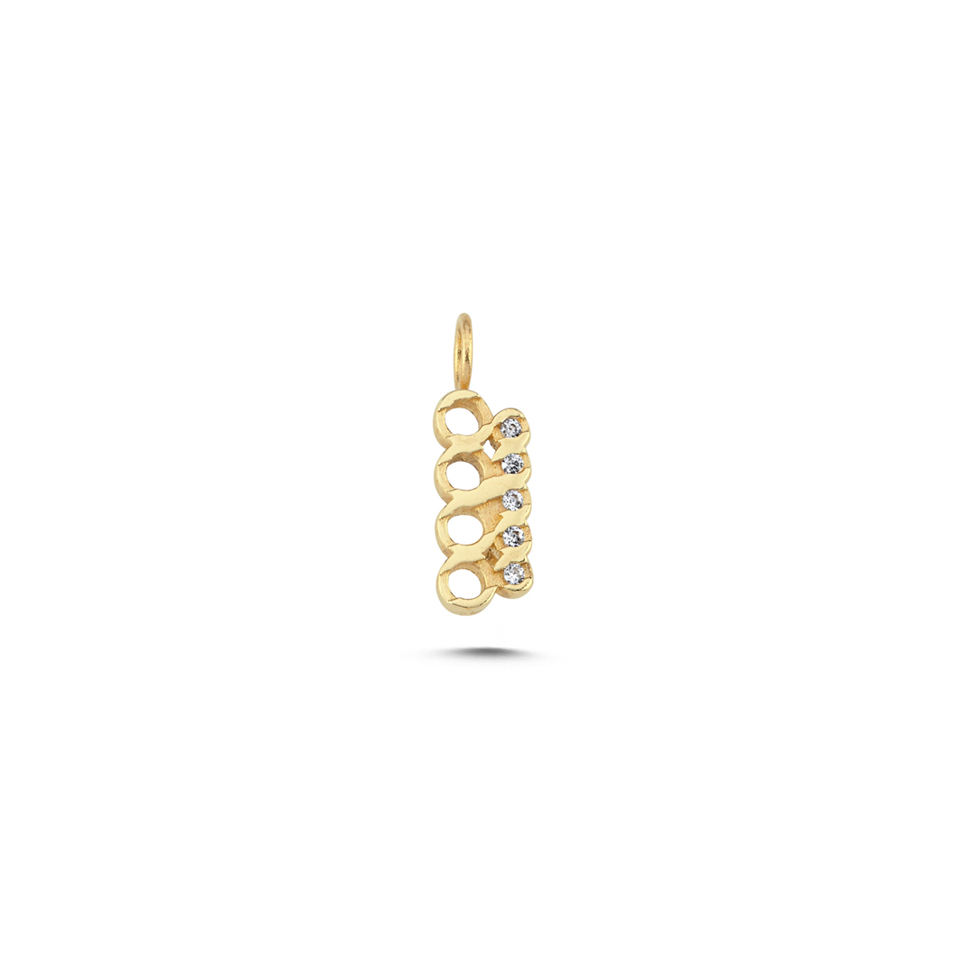Pura Circle Taşlı Charm - 1