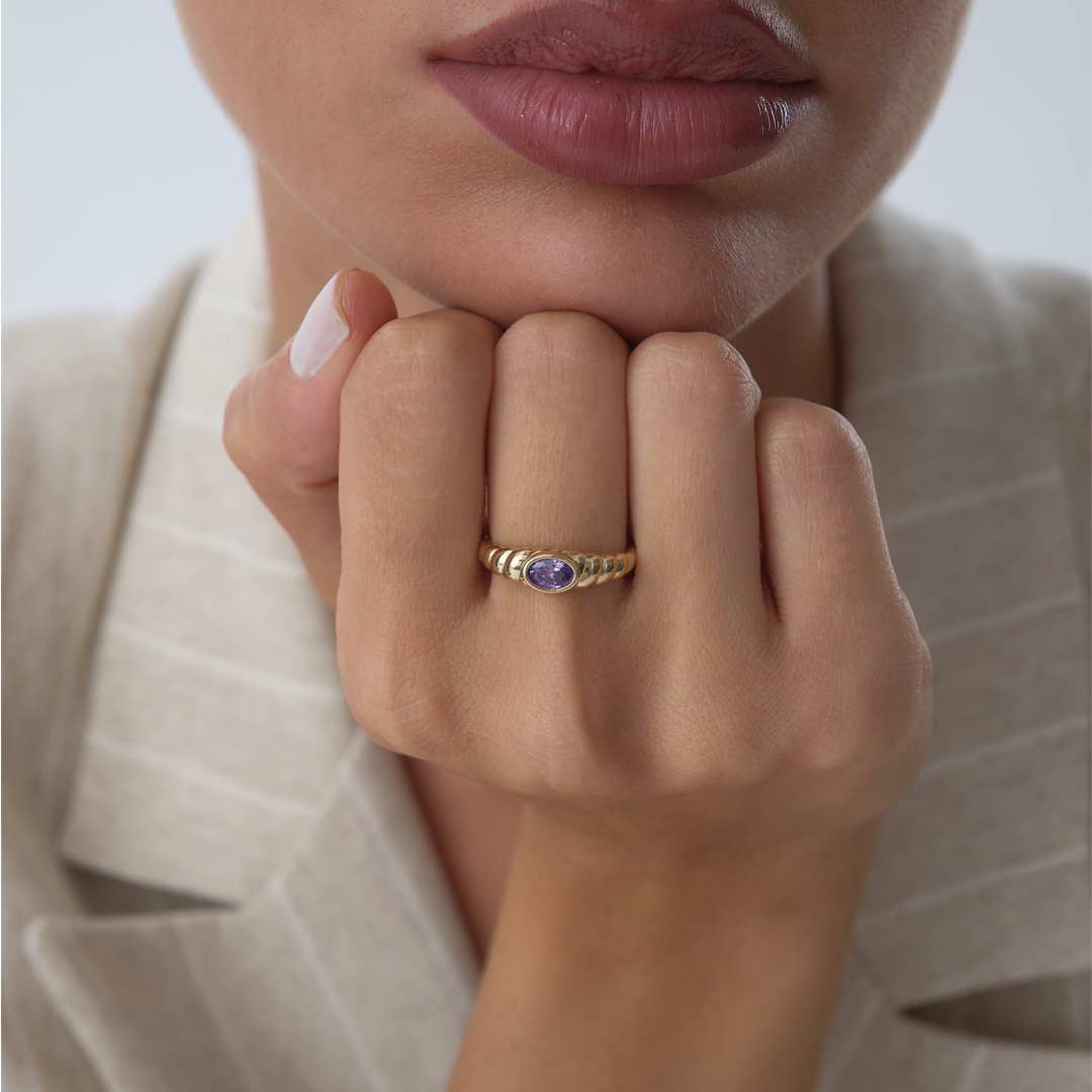 Purple Burgu Yüzük - 2