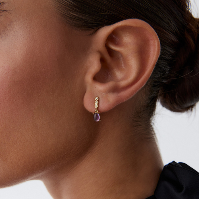 Purple Royal Küpe - 1