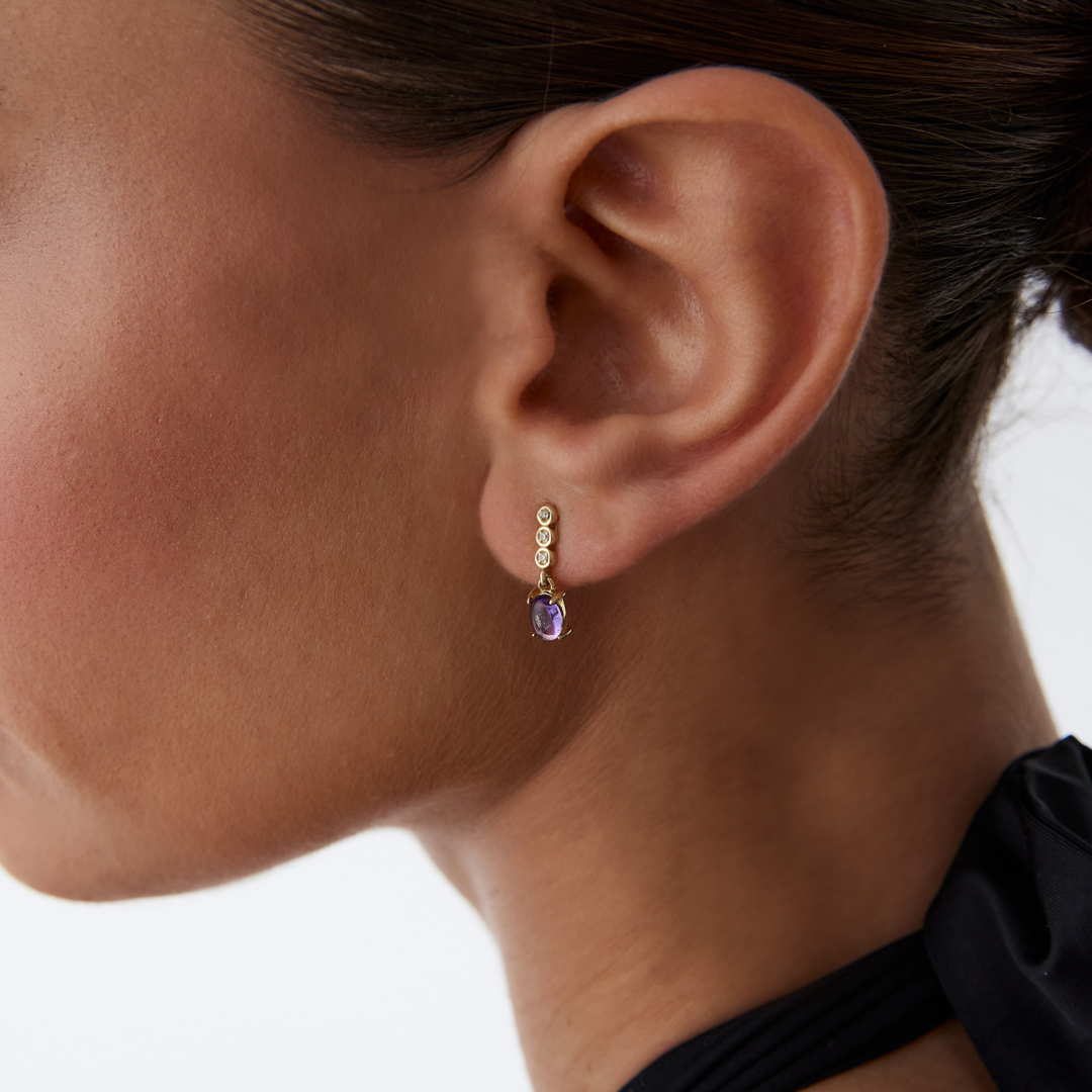 Purple Royal Küpe - 2