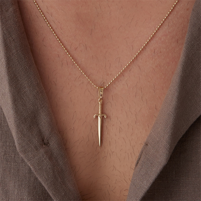 Quillon Hançer Erkek Kolye - Koçak