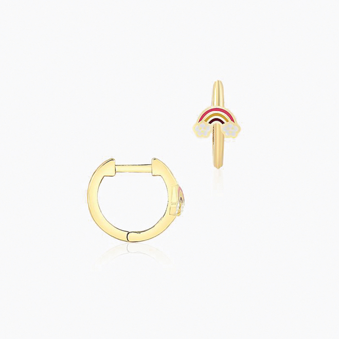 Rainbow Halka Çocuk Küpesi - Melike