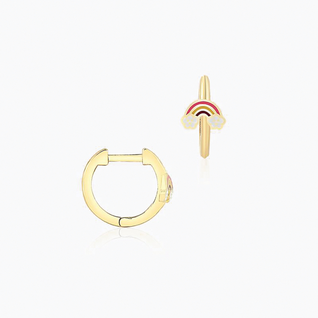 Rainbow Halka Çocuk Küpesi - 1