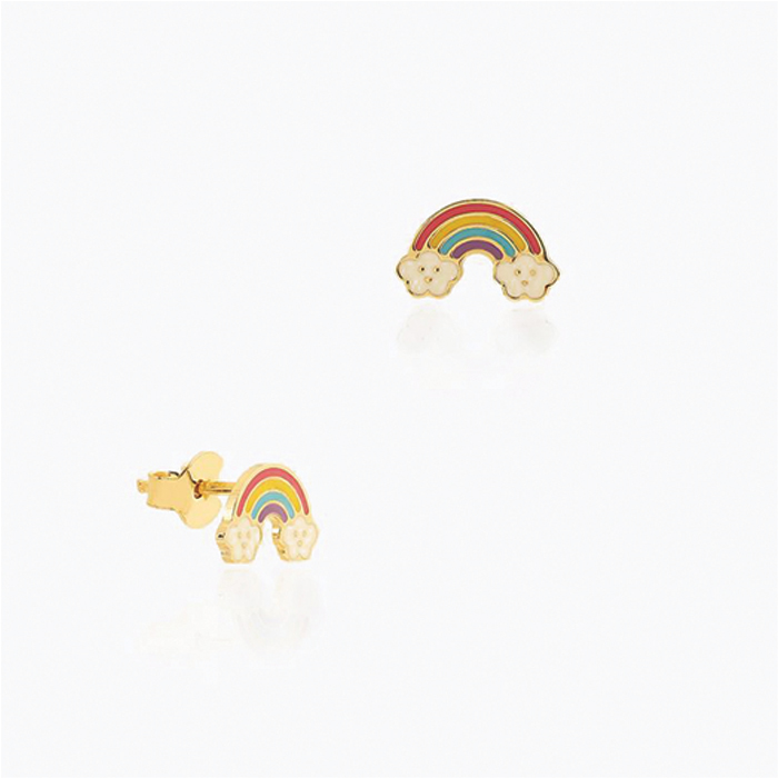 Rainbow Vidalı Çocuk Küpesi - Melike