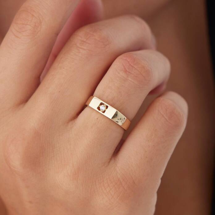 Rectangle Sovalye Yüzük - 2