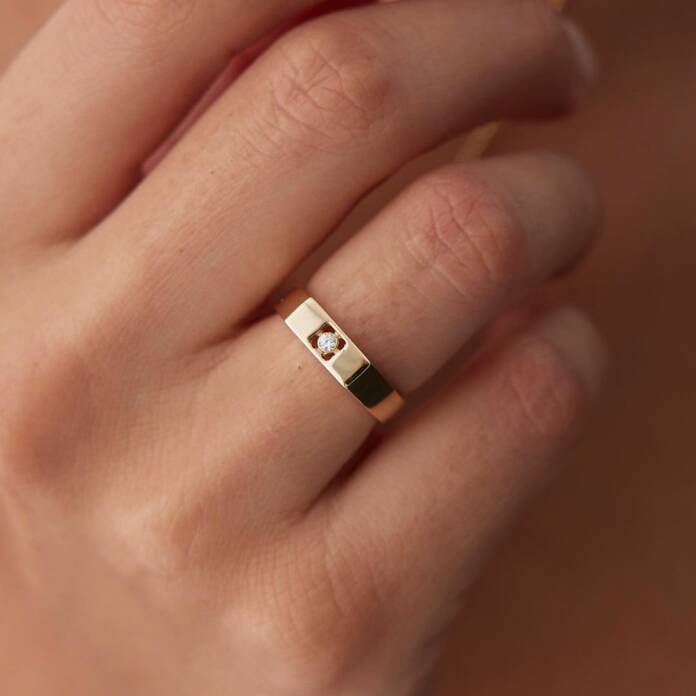 Rectangle Sovalye Yüzük - 3