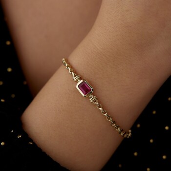 Red Line Zincir Bileklik - Mazal