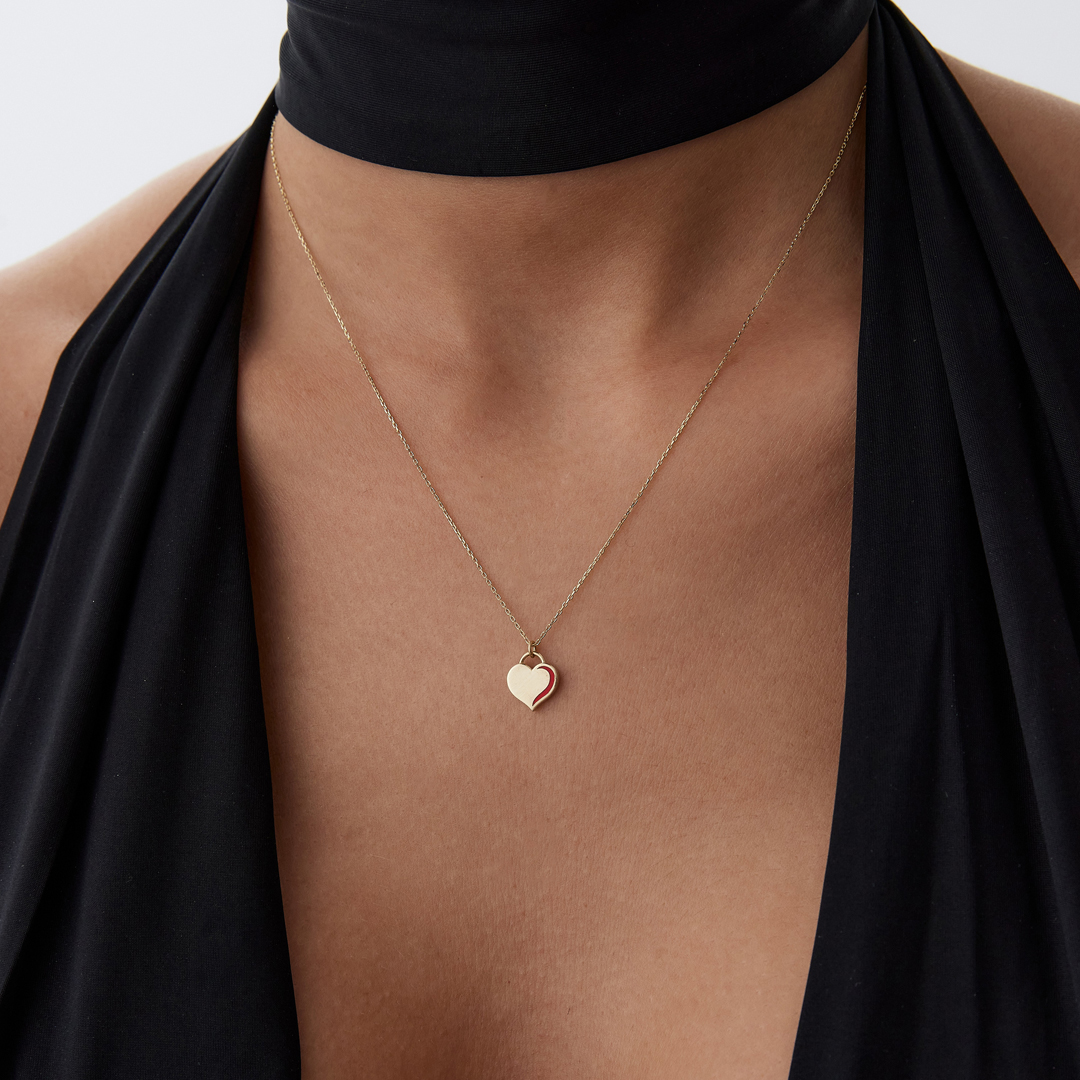 Red Tu Kalp Kolye - 1