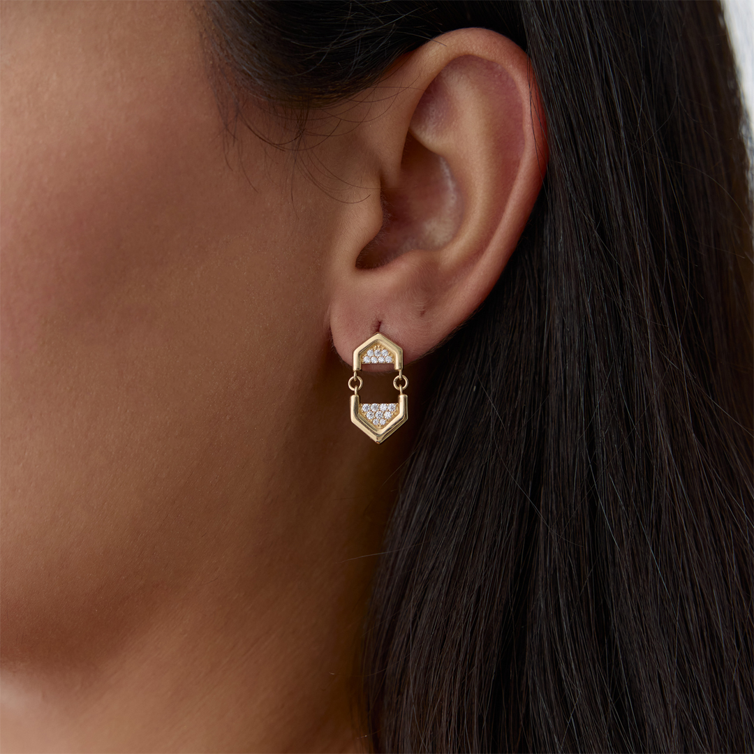 Rellia Taşlı Küpe - 1