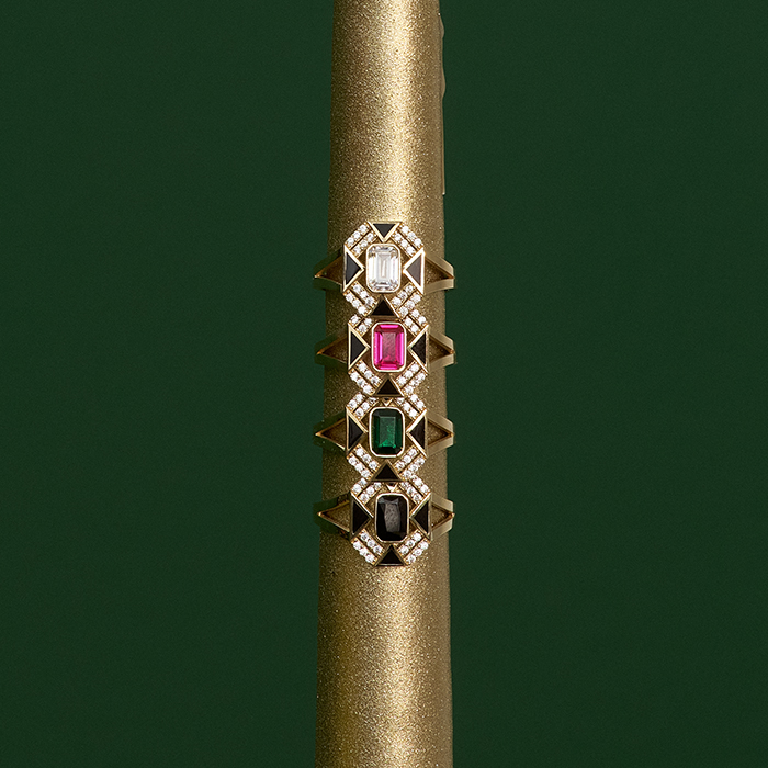 Renkli Baget Queen Yüzük - Cemart