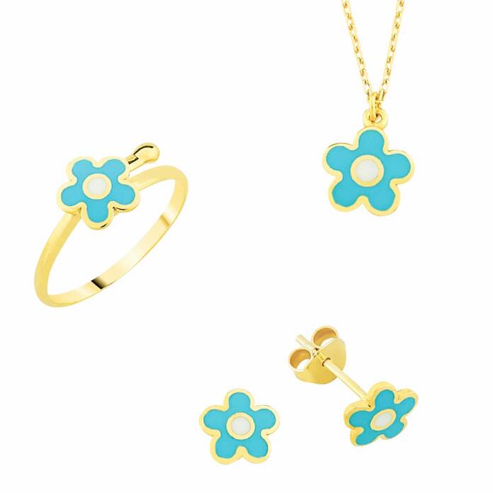 Renkli Çiçek Çocuk Seti - 1